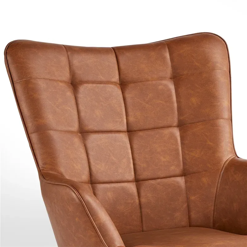 Aichele Faux Leather Wingback Chair